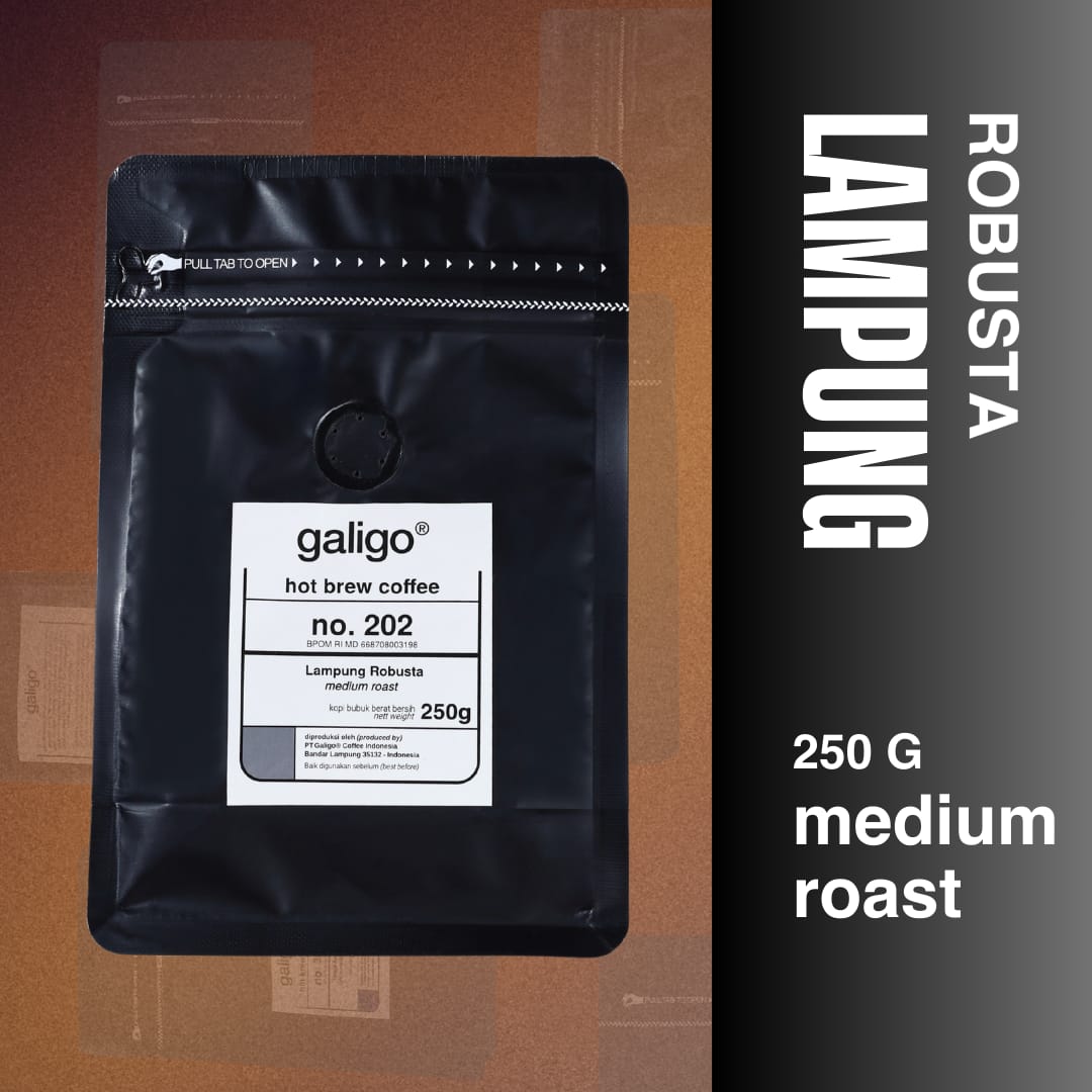 Kopi Bubuk Robusta Lampung Asli/ Premium 250g (Galigo Coffee)