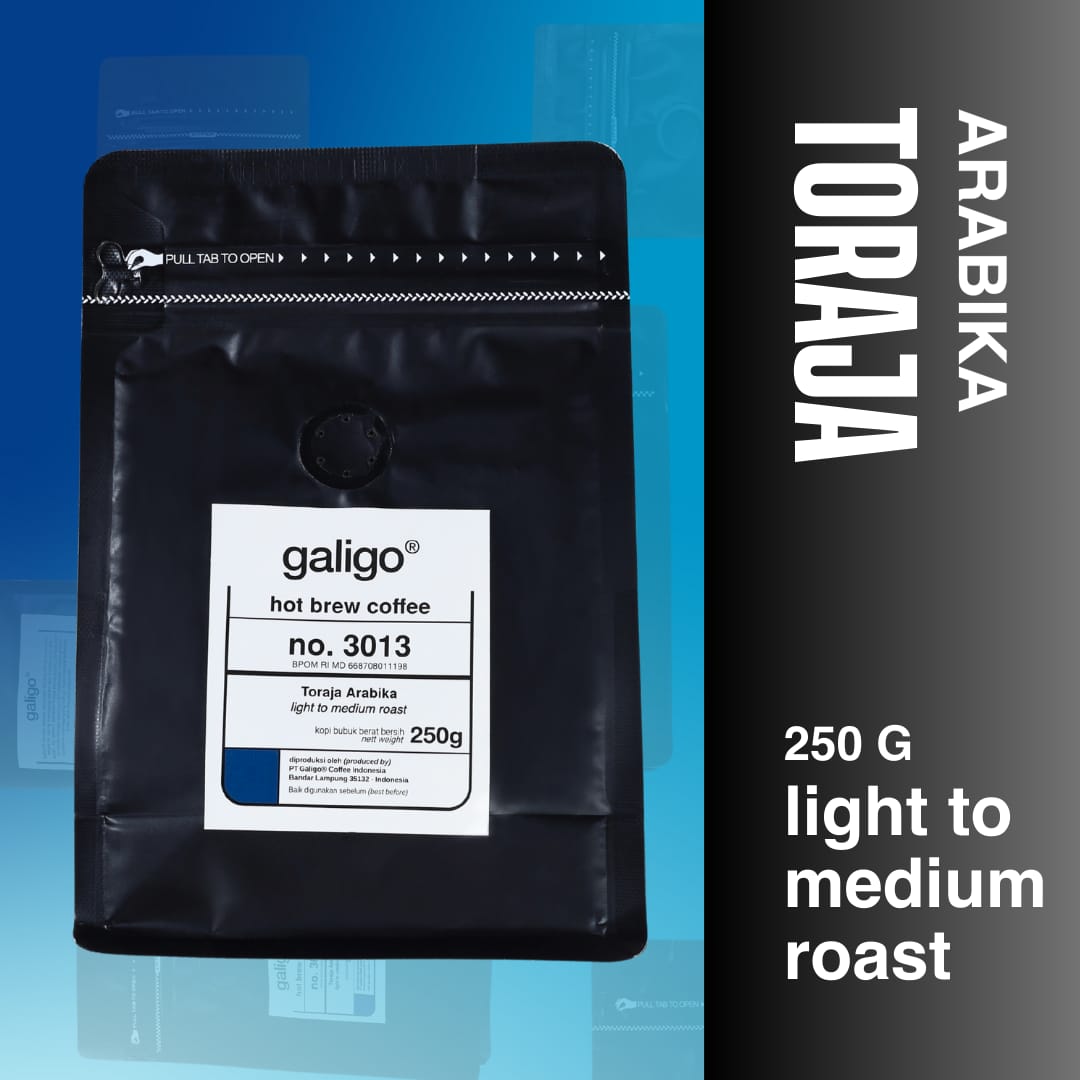 Kopi Bubuk Arabika Toraja Specialty/Premium 250g (Galigo Coffee)