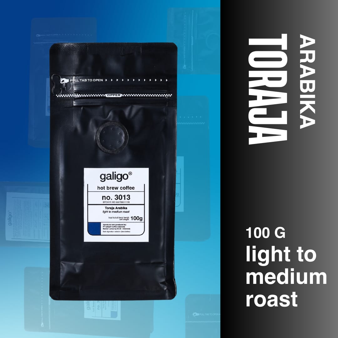 Kopi Bubuk Arabika Toraja Specialty/Premium 100g (Galigo Coffee)
