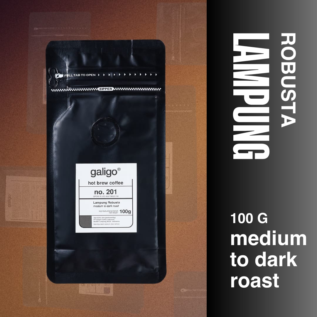 Kopi Bubuk Robusta Lampung Asli/ Premium 100g (Galigo Coffee)