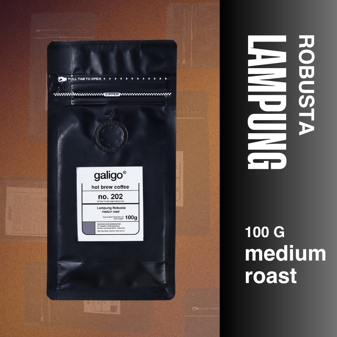 Kopi Bubuk Robusta Lampung Asli/ Premium 100g (Galigo Coffee)